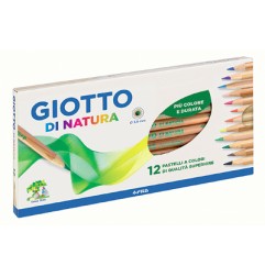 1 - FILA 12 pz Pastelli Giotto di Natura colori assortiti 2406