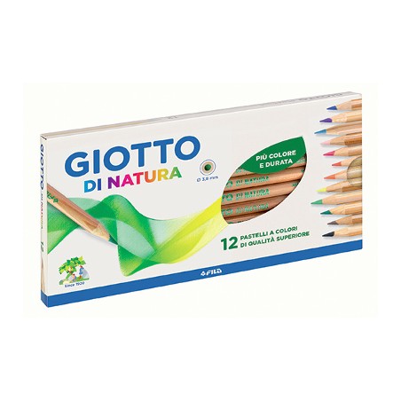 FILA Pastelli Giotto di Natura 12 colori assortiti 2406