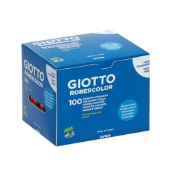 1 - FILA 100 PEZZI - GESSO TONDO ROSSO GIOTTO PER LAVAGNA  539603