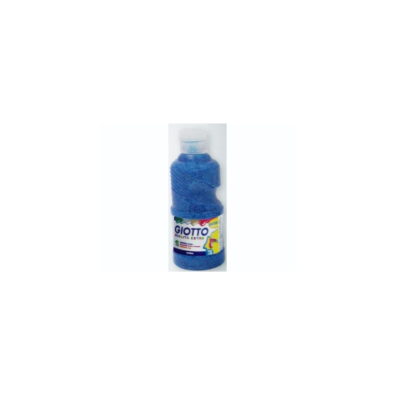 FILA Colore Tempera Pronta GIOTTO Glitter 250 mL Ciano 531204