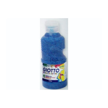 FILA Colore Tempera Pronta GIOTTO Glitter 250 mL Ciano 531204