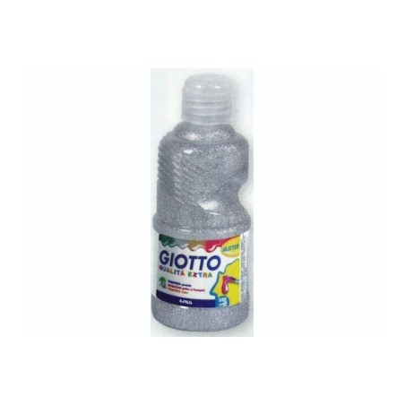 FILA Colore Tempera Pronta GIOTTO Glitter 250 mL Argento 531202