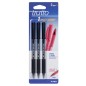 3 pz Penna Biro Tratto Uno Grip Fila colore nero 043203