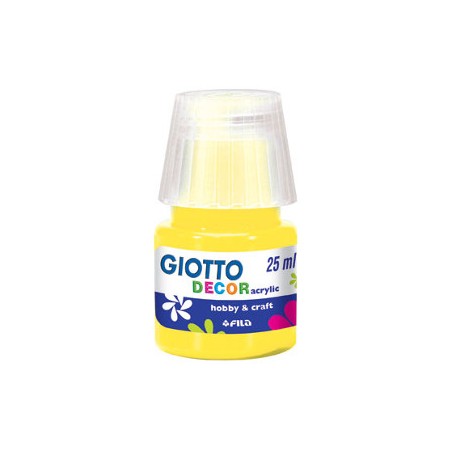 FILA Colori a Tempera GIOTTO Decor Acrilici 25 mL Giallo Primario 538102