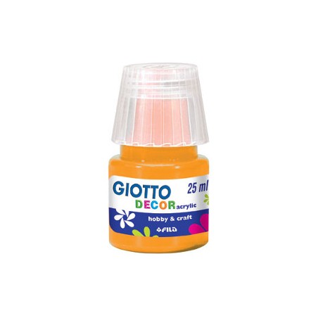 FILA Colori a Tempera GIOTTO Decor Acrilici 25 mL Giallo Scuro 538104