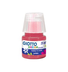 1 - FILA Colori a Tempera GIOTTO Decor Acrilici 25 mL Carminio 538109