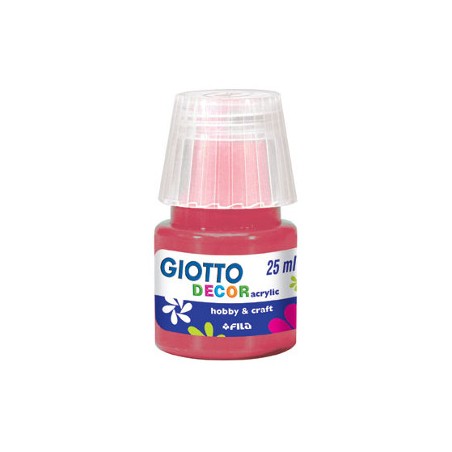 FILA Colori a Tempera GIOTTO Decor Acrilici 25 mL Carminio 538109