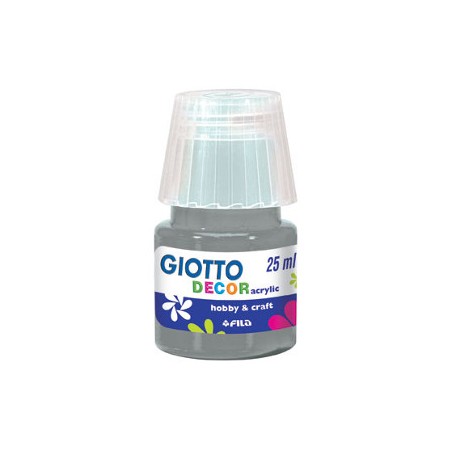 FILA Colori a Tempera GIOTTO Decor Acrilici 25 mL Argento 538150