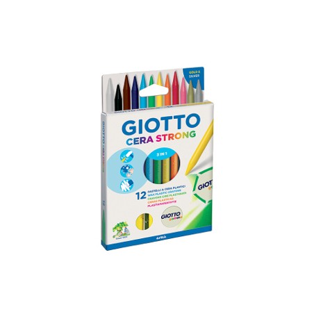 PASTELLI CERA STRONG GIOTTO -12pz 2818