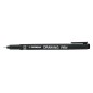 SNOWMAN Penna Graduata Pennino Nero da 0,1 Drawing Pen 12 Pezzi FT700.01