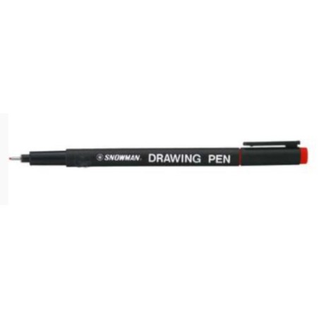 1 - SNOWMAN DRAWING PEN 0,1 ROSSO -12pz FT700.01.R