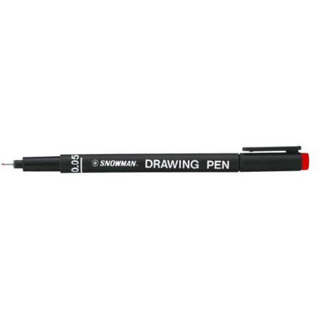 1 - SNOWMAN DRAWING PEN 0,05 ROSSO -12pz FT700.005.R