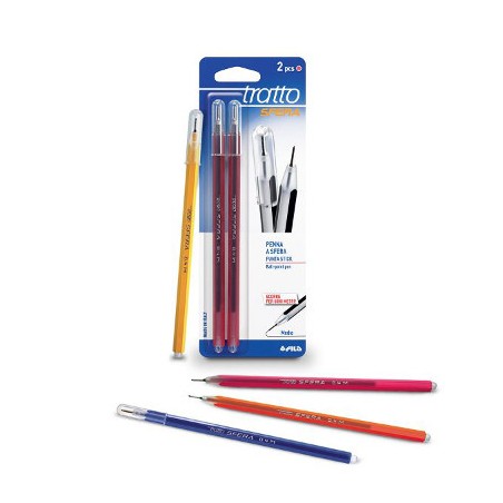 12 pz Penna Biro Tratto Sfera Fila colore rosso 828302