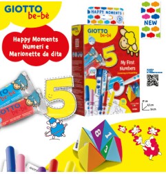 1 - GIOTTO BE-BE' HAPPY MOMENTS MY FIRST NUMBERS 478600 Origami con i numeri da dita