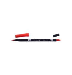 1 - PENNARELLI TOMBOW ABT DUAL BRUSH 6PZ PABT-856 ROSSO PAPAVERO