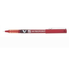 1 - PILOT Penna Roller Tecpoint V5 05 grip colore rosso 011692