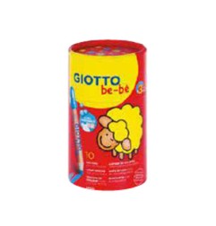 1 - FILA BARATTOLO 10 PEZZI GIOTTO BE-BE' PASTELLI PER BAMBINI 4794