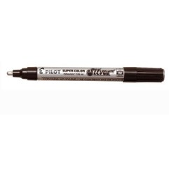 1 - Pennarello Marker Pilot Super Color silver medio 002440