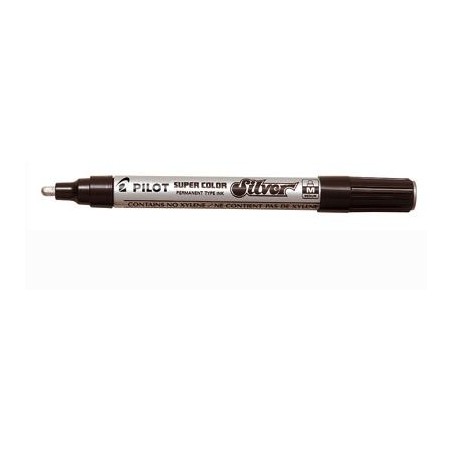 1 - Pennarello Marker Pilot Super Color silver medio 002440