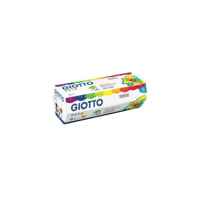 Giotto Tempere colori a dita 6 vasetti da 100 ml 5341