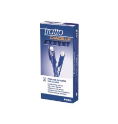 Tratto Cancellik Penna Cancellabile Blu con Cappuccio Punta 1 mm 826101