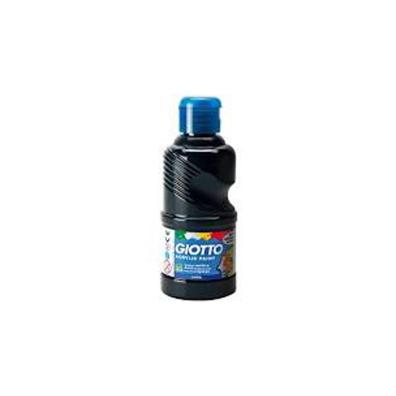 FILA Colori a Tempera GIOTTO Acrilici 250 mL Nero 5340