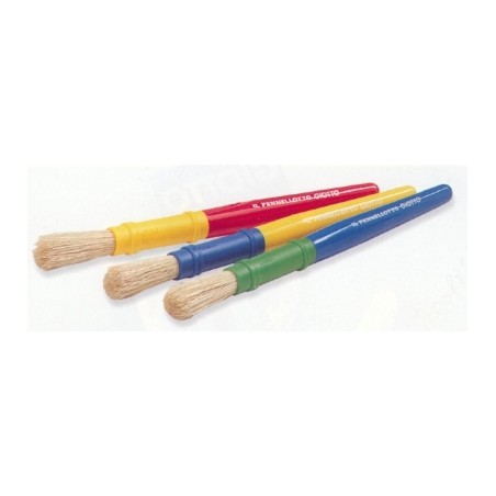 FILA 20 pezzi Pennellotti Giotto con manico in plastica per bambini 5361