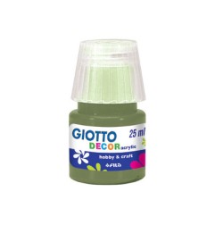 1 - FILA Colori a Tempera GIOTTO Decor Acrilici 25 mL Verde Oliva 538112