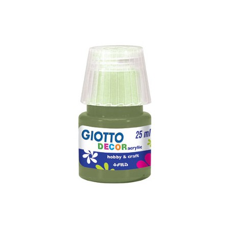 FILA Colori a Tempera GIOTTO Decor Acrilici 25 mL Verde Oliva 538112