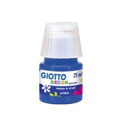 1 - FILA Colori a Tempera GIOTTO Decor Acrilici 25 mL Blu Oltremare 538117