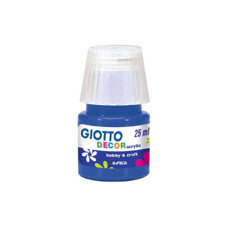 FILA Colori a Tempera GIOTTO Decor Acrilici 25 mL Blu Oltremare 538117