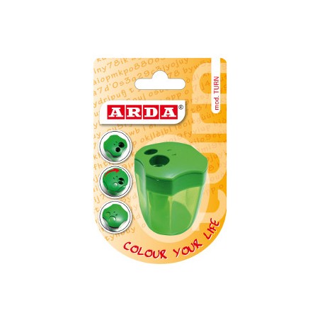 ARDA Temperamatite TURN a 2 Fori in Plastica con Serbatoio 625