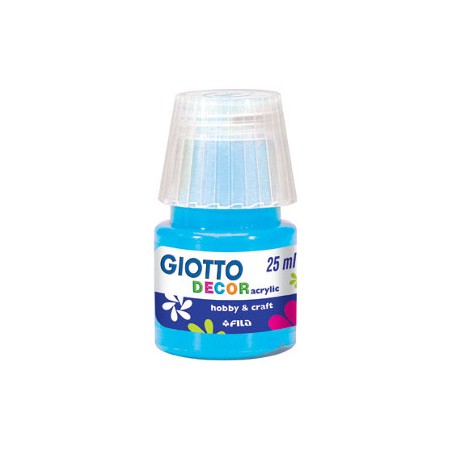 FILA Colori a Tempera GIOTTO Decor Acrilici 25 mL Azzurro Cielo 538118