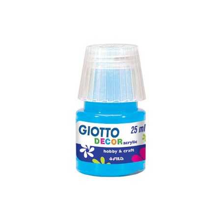 FILA Colori a Tempera GIOTTO Decor Acrilici 25 mL Ciano 538115