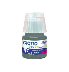 1 - FILA Colori a Tempera GIOTTO Decor Acrilici 25 mL Grigio Scuro 538134