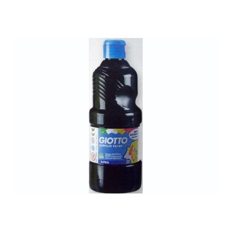 FILA Colori a Tempera GIOTTO Acrilici 500 mL Nero 5337