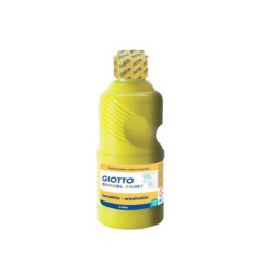 1 - FILA Tempera SCHOOL PAINT Pronta GIOTTO Flacone da 250 mL Giallo Primario 5308