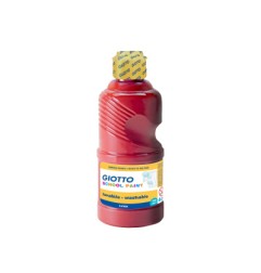 1 - FILA Tempera SCHOOL PAINT Pronta GIOTTO Flacone da 250 mL Rosso Scarlatto 5308