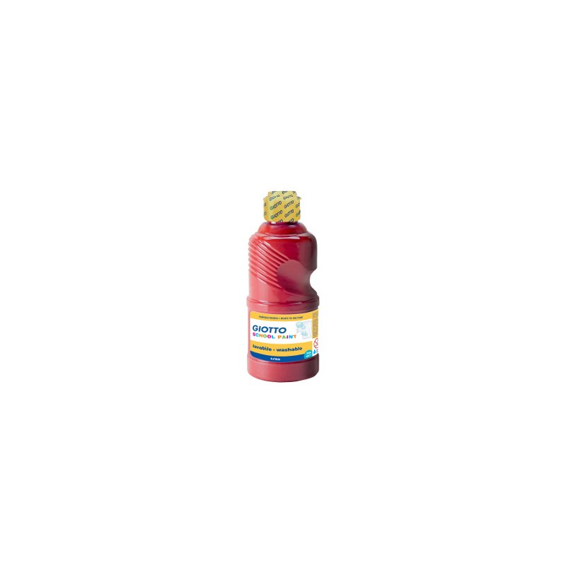 FILA Tempera SCHOOL PAINT Pronta GIOTTO Flacone da 250 mL Rosso Scarlatto 5308