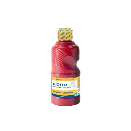 FILA Tempera SCHOOL PAINT Pronta GIOTTO Flacone da 250 mL Rosso Scarlatto 5308