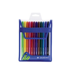 1 - FILA Tratto Pen Metal Penna a Punta Sintetica 12 Pezzi Colori Assortiti 8077