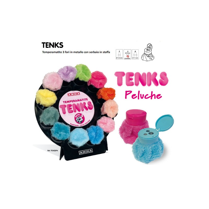 TEMPERAMATITE ARDA TENKS PELUCHE 3 FORI 36pz TEKESP4