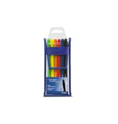 1 - FILA Tratto Pen Metal Penna a Punta Sintetica 6 Pezzi Colori Assortiti 807800