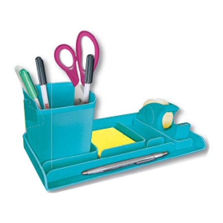 1 - Arda Set cancelleria Mydesk vuoto colore turchese