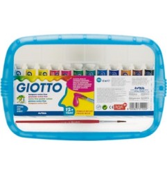 1 - FILA Colore a Tempera GIOTTO Tubetto 12 mL 12 Pezzi 3041