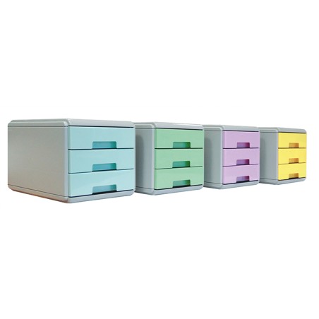 1 - ARDA Mini cassettiera 3 cassetti colori assortiti