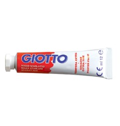 1 - FILA Colore a Tempera GIOTTO Tubetto 12 mL Rosso scarlatto 08 3520