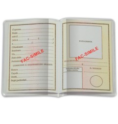 1 - FAVORIT Conf.50 pz Porta Carta d'Identita' Trasparente 16x11,5 cm 500073