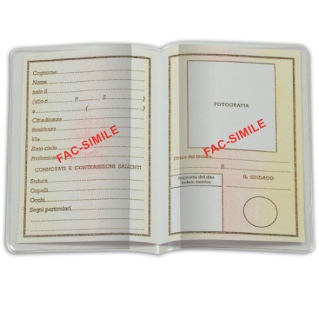 FAVORIT Conf.50 pz Porta Carta d'Identita' Trasparente 16x11,5 cm 500073