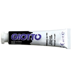 1 - FILA Colore a Tempera GIOTTO Tubetto 12 mL Nero 24 3520